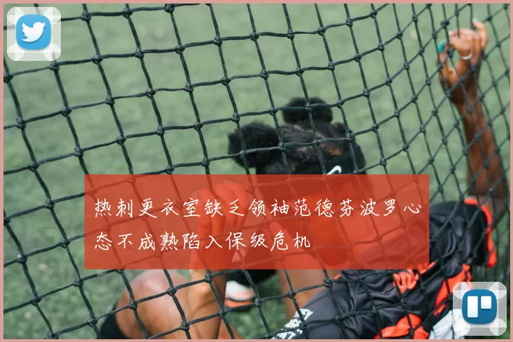 热刺更衣室缺乏领袖范德芬波罗心态不成熟陷入保级危机