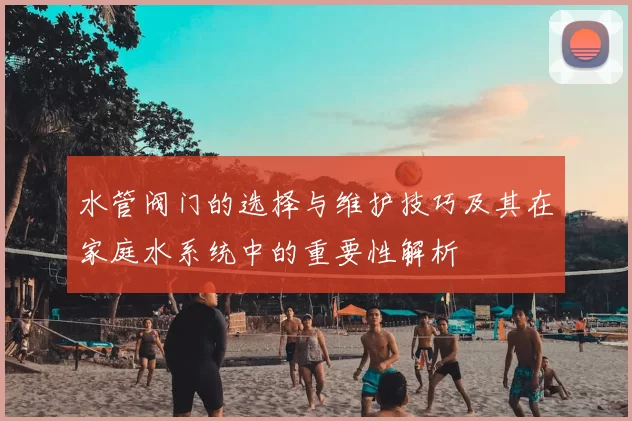 水管阀门的选择与维护技巧及其在家庭水系统中的重要性解析