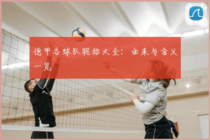 德甲各球队昵称大全:由来与含义一览