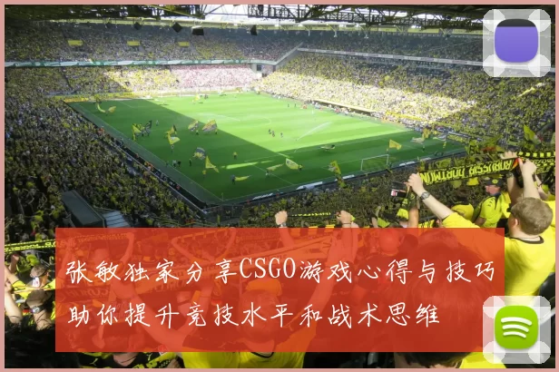 张敏独家分享CSGO游戏心得与技巧助你提升竞技水平和战术思维
